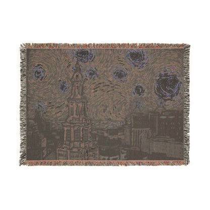 "Buffalo Night" Woven Blanket