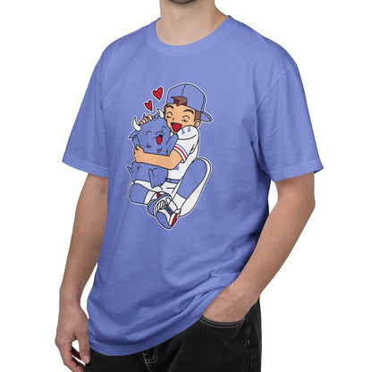 Flo Blue (100% ringspun cotton)