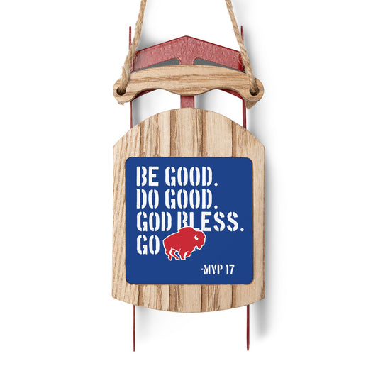 "Be Good" Sled Ornament