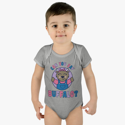 Kids Collection: "Ms. Buffalo" Baby Onesie