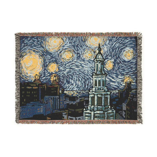 "Buffalo Night" Woven Blanket