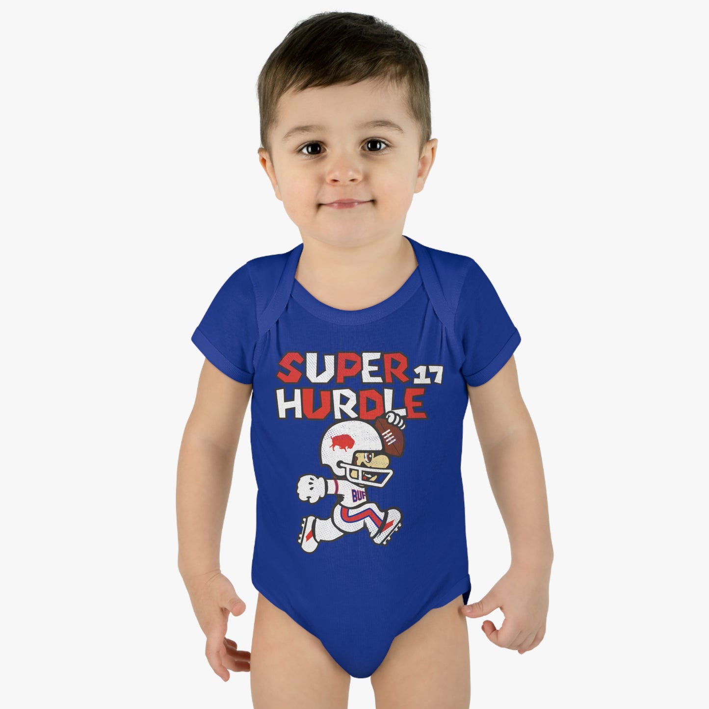 Kids Collection: "Super Hurdle" Baby Onesie