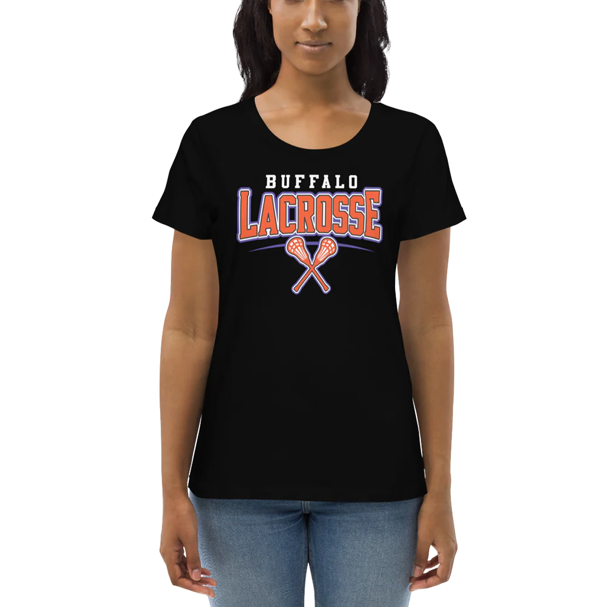 "Buffalo Lacrosse" Ladies Fitted Eco Tee