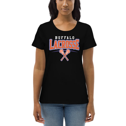 "Buffalo Lacrosse" Ladies Fitted Eco Tee