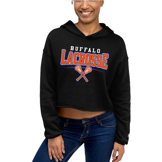 "Buffalo Lacrosse" Crop Hoody