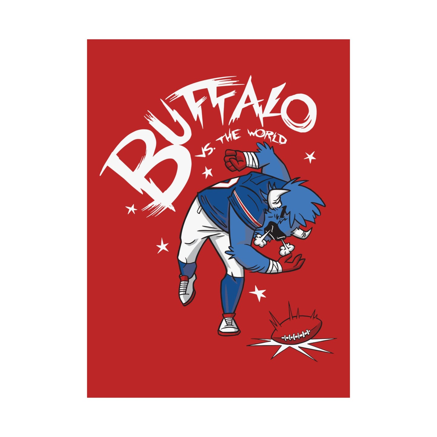 Volume 15, Shirt 22: "Buffalo vs. The World" Matte Poster