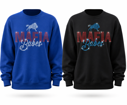 26 Shirts x Queen City Glitz: Mafia Babes Ladies Crewneck Sweatshirt