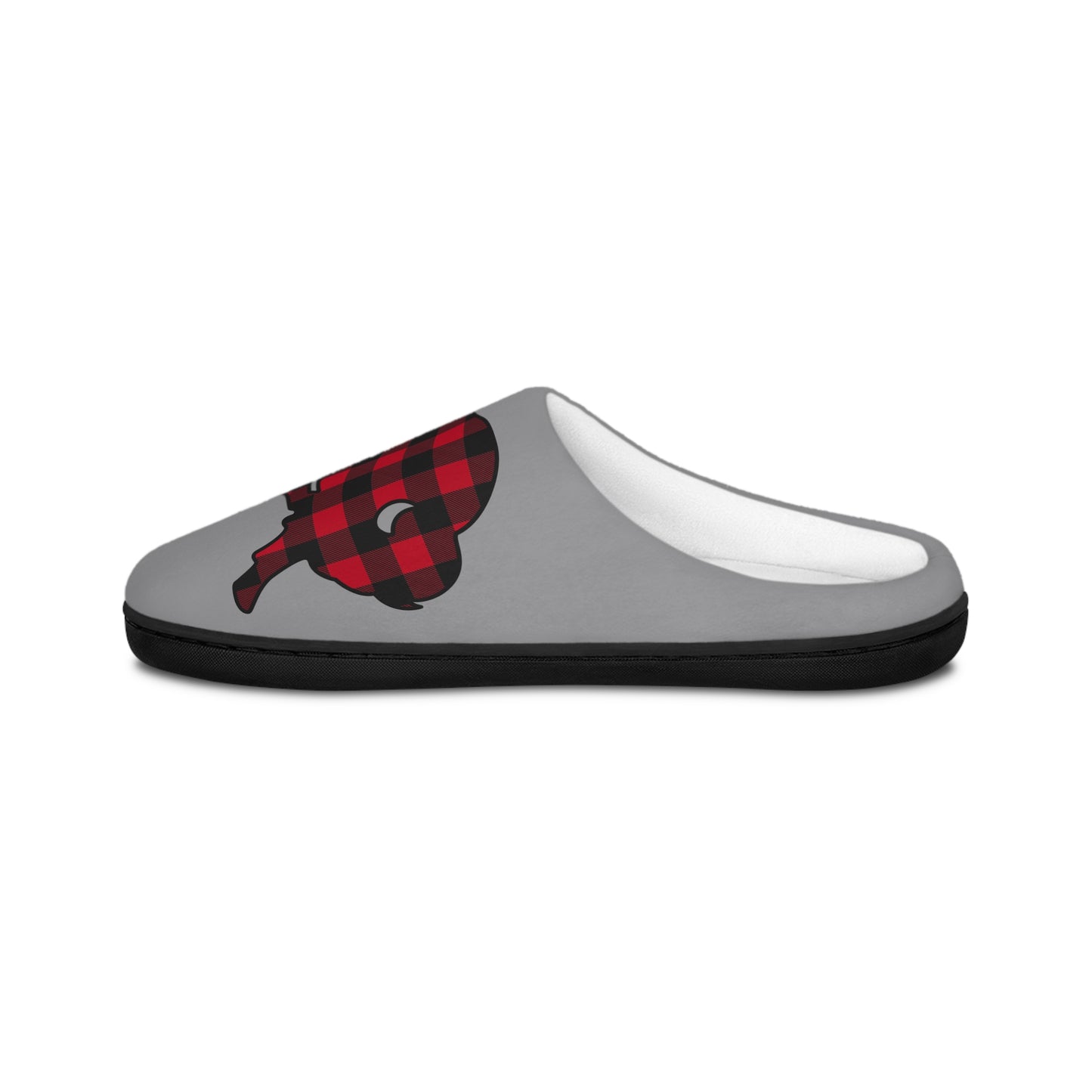 "Buffalo Plaid" Gray Men's Slippers