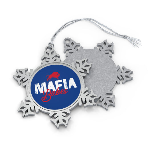 MAFIA Babes Pewter Snowflake Ornament