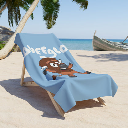 "Buffaloey" Beach Towel