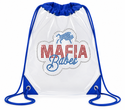 26 Shirts x Queen City Glitz: Mafia Babes Clear Drawstring Bag