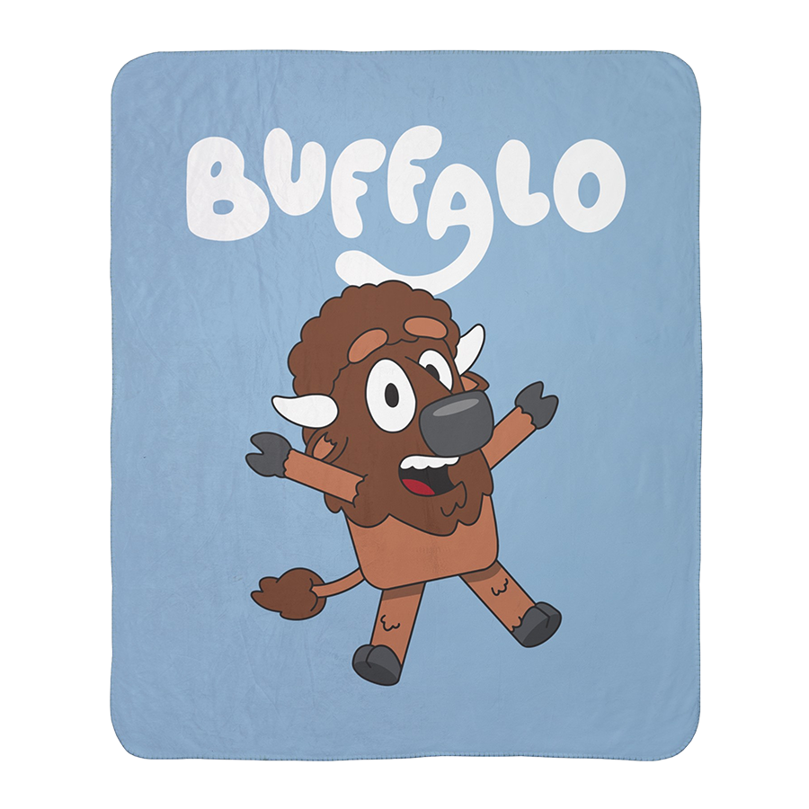 "Buffaloey" Fleece Sherpa Blanket