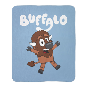 "Buffaloey" Fleece Sherpa Blanket