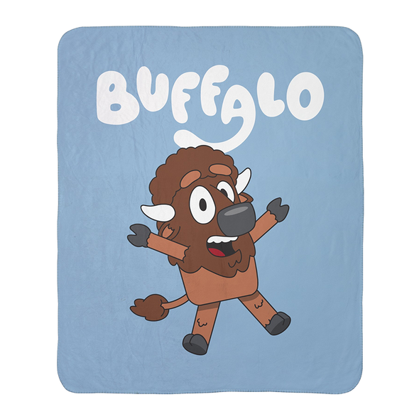 "Buffaloey" Fleece Sherpa Blanket