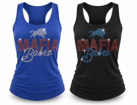 26 Shirts x Queen City Glitz: Mafia Babes Ladies Racerback Tank