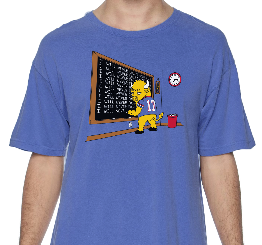 Comfort Colors Premium Garment-Dyed Heavyweight T-Shirt, Flo Blue (100% ringspun cotton)