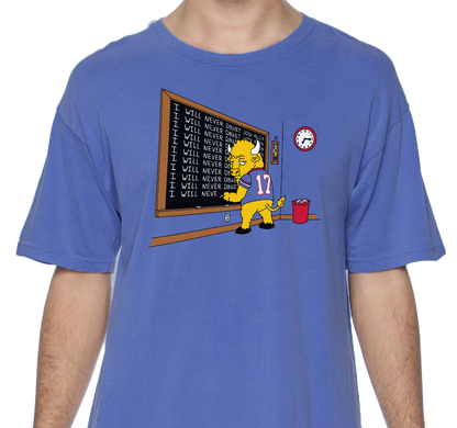 Comfort Colors Premium Garment-Dyed Heavyweight T-Shirt, Flo Blue (100% ringspun cotton)
