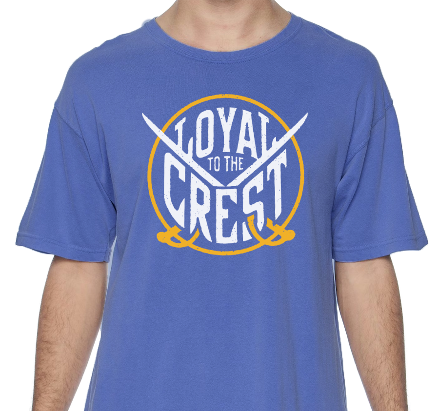 Comfort Colors Premium Garment-Dyed Heavyweight T-Shirt, Flo Blue (100% ringspun cotton)