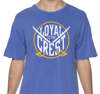 Comfort Colors Premium Garment-Dyed Heavyweight T-Shirt, Flo Blue (100% ringspun cotton)