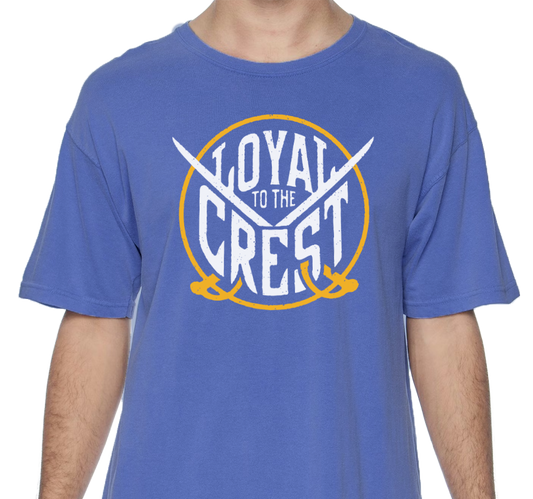 Comfort Colors Premium Garment-Dyed Heavyweight T-Shirt, Flo Blue (100% ringspun cotton)