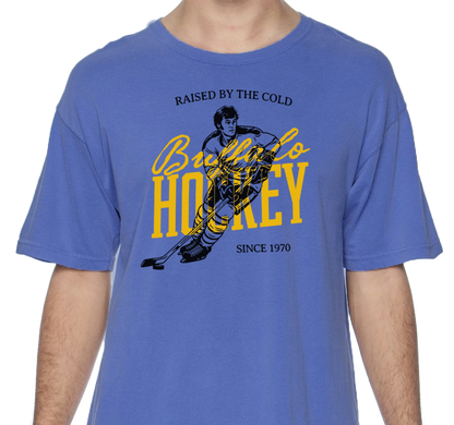 Comfort Colors Premium Garment-Dyed Heavyweight T-Shirt, Flo Blue (100% ringspun cotton)