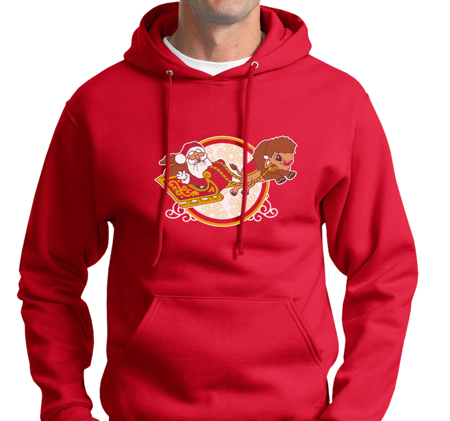 "Merry Buffalo" Sweatshirt Hoody (multiple color options)