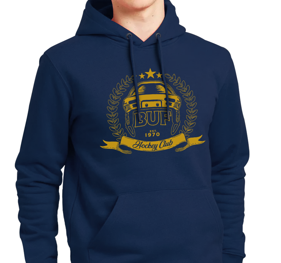 Sweatshirt Hoody, Navy (50% cotton, 50% polyester)