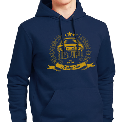 Sweatshirt Hoody, Navy (50% cotton, 50% polyester)