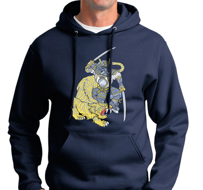 Sweatshirt Hoody, Heather Navy (50% cotton, 50% polyester)