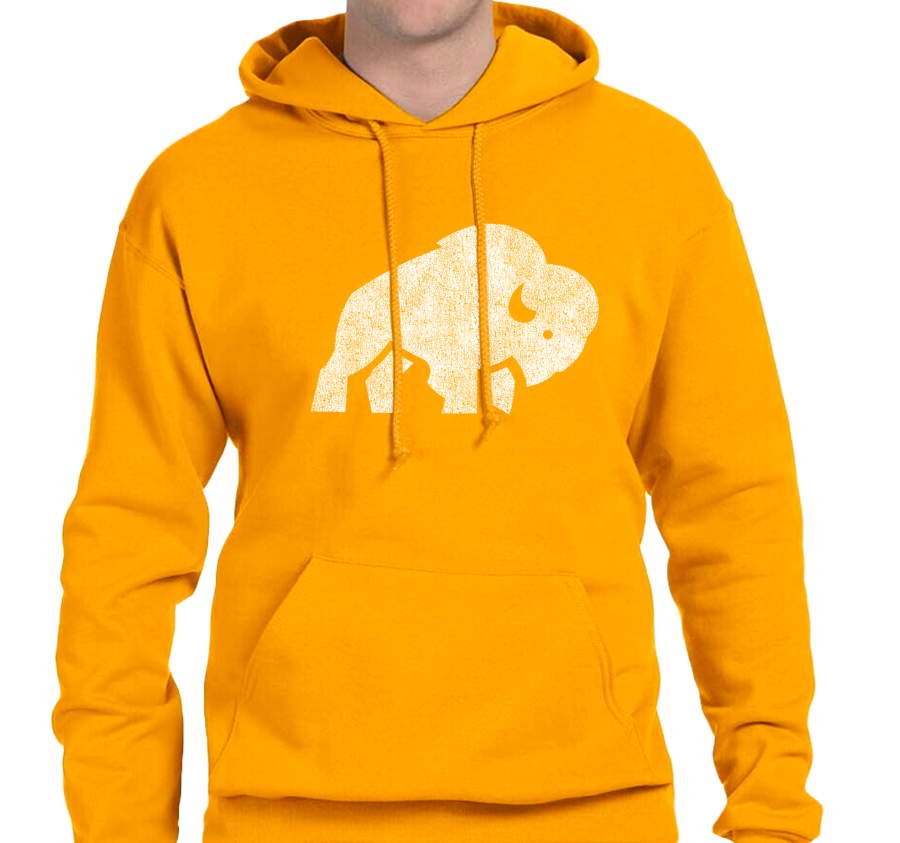 Sweatshirt Hoody, Gold (50% cotton, 50% polyester)