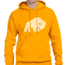 Sweatshirt Hoody, Gold (50% cotton, 50% polyester)