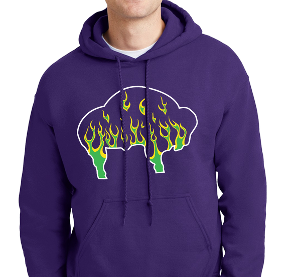 Sweatshirt Hoody, Purple (50% cotton, 50% polyester)