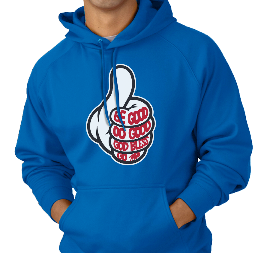 Sweatshirt Hoody, Royal (50% cotton, 50% polyester)