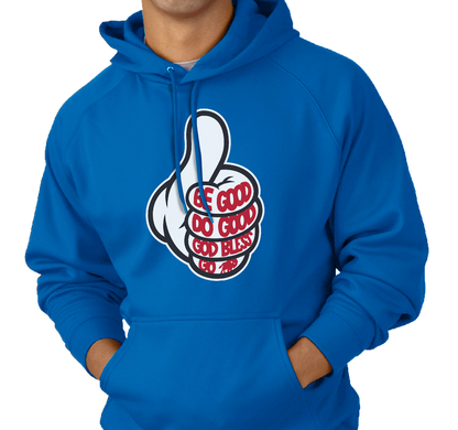 Sweatshirt Hoody, Royal (50% cotton, 50% polyester)
