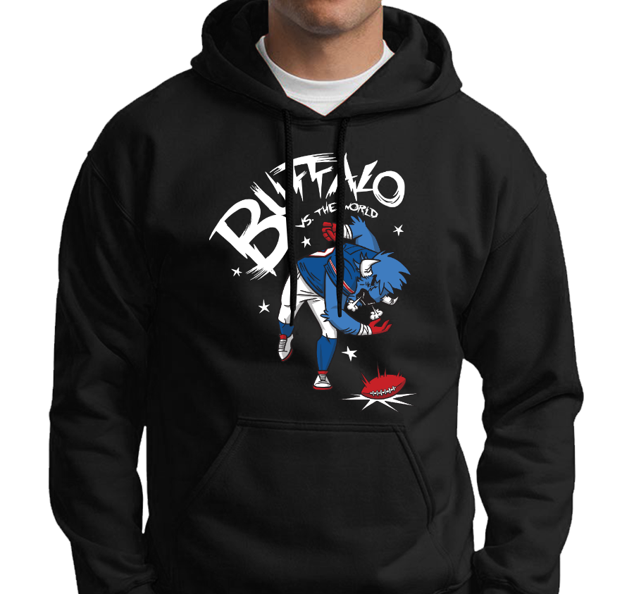 Sweatshirt Hoody, Black (50% cotton, 50% polyester)