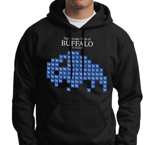 "Periodic Table of Buffalo" Sweatshirt Hoody