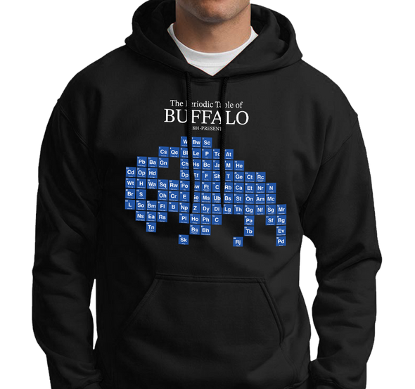 "Periodic Table of Buffalo" Unisex Hoody