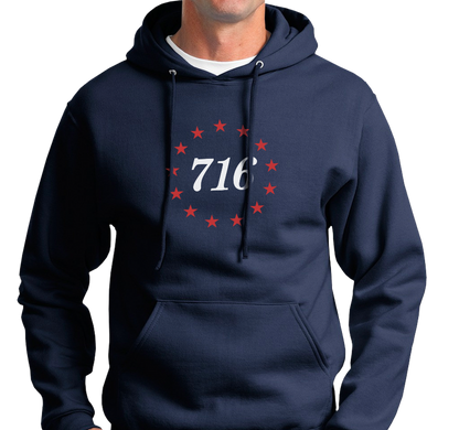 Sweatshirt Hoody, Navy (50% cotton, 50% polyester)