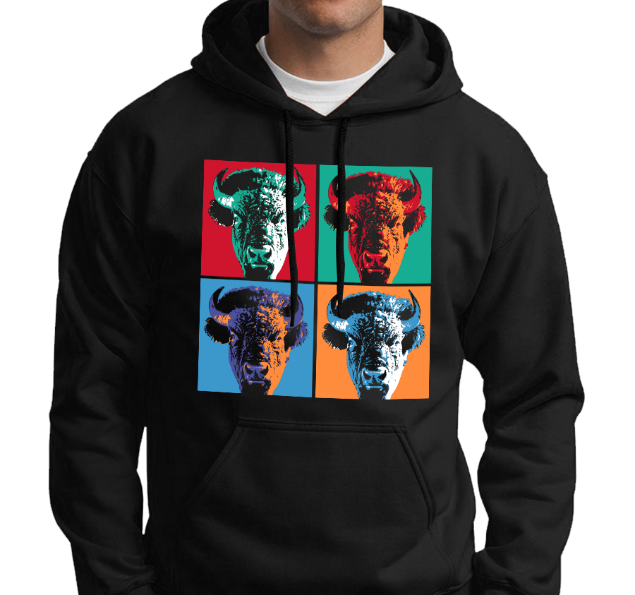 Sweatshirt Hoody, Black (50% cotton, 50% polyester)