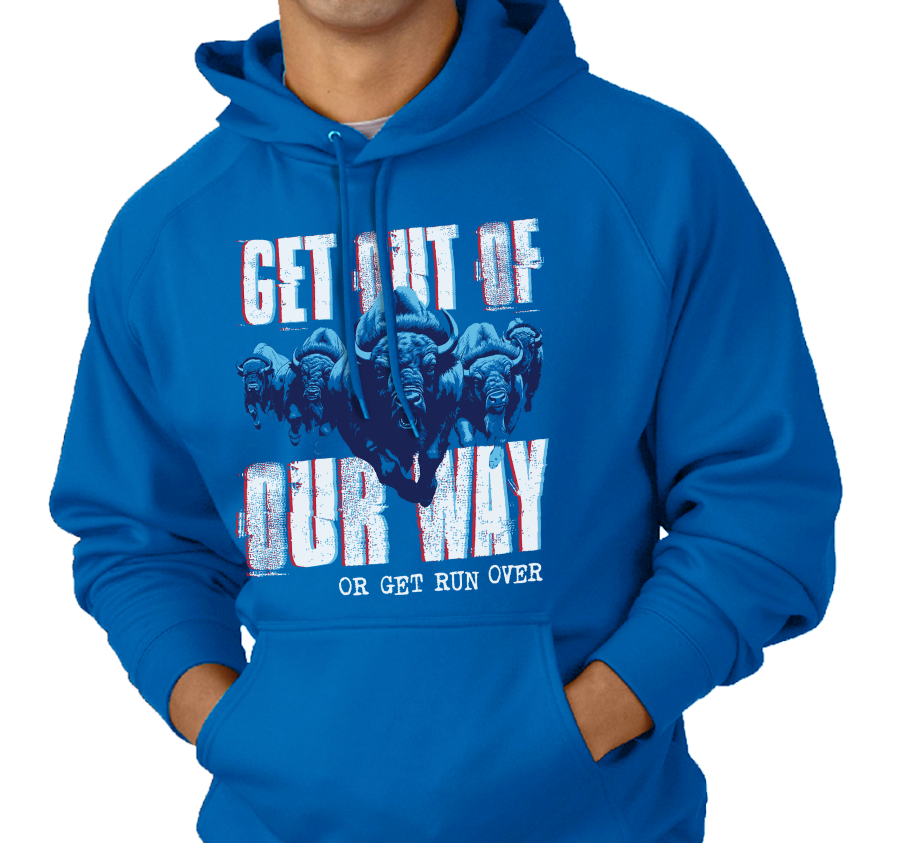 Sweatshirt Hoodie, Royal (50% cotton, 50% polyester)