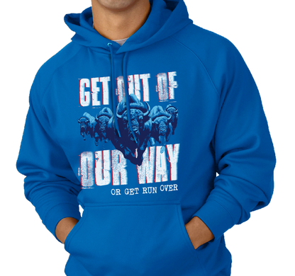 Sweatshirt Hoodie, Royal (50% cotton, 50% polyester)