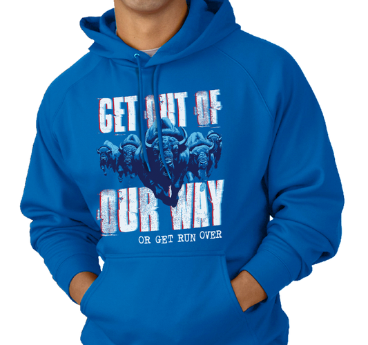 Sweatshirt Hoodie, Royal (50% cotton, 50% polyester)