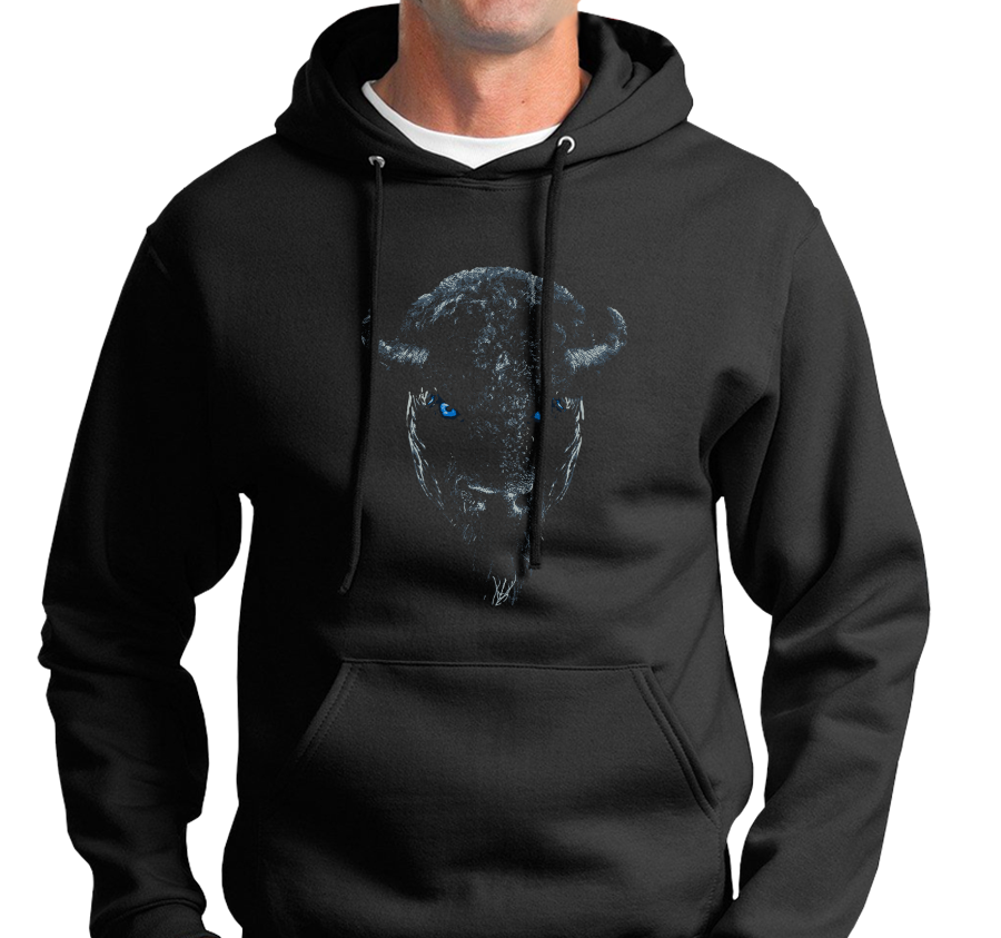 "The Night Bison" Sweatshirt Hoody