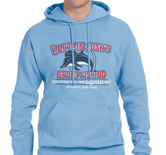 Sweatshirt Hoody, Light Blue (50% cotton, 50% polyester)