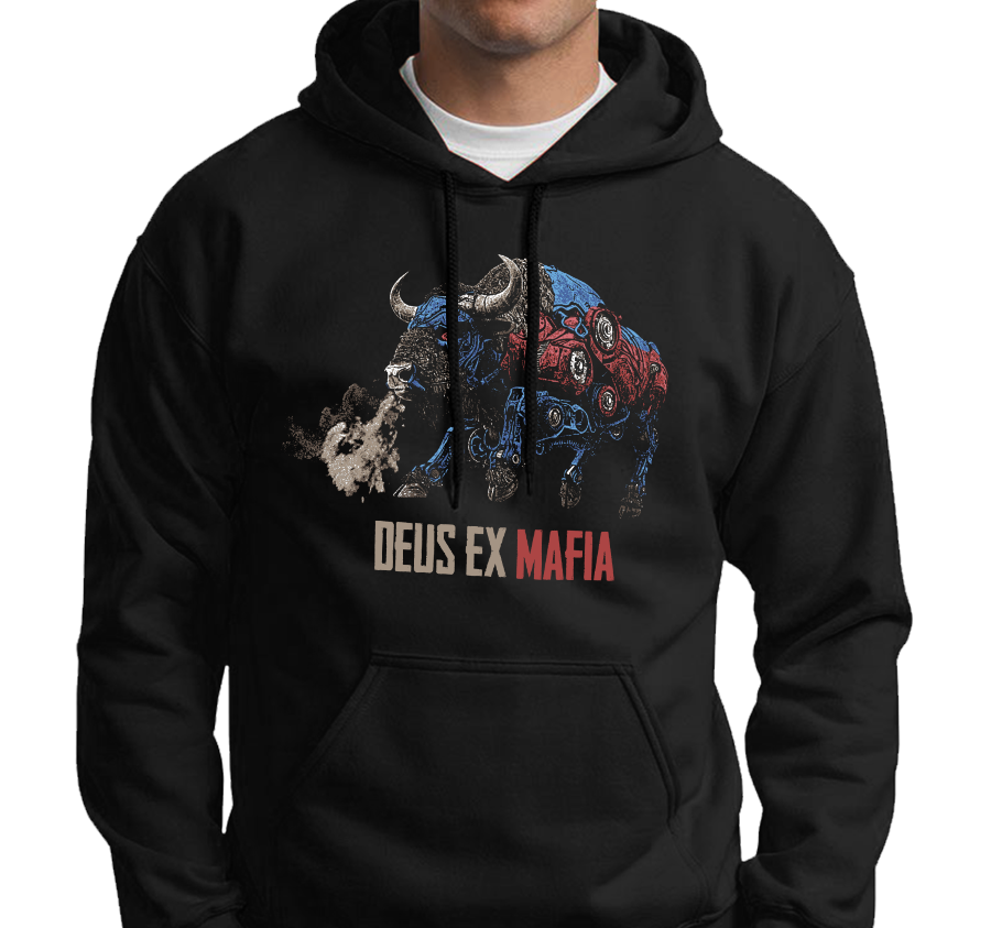 Sweatshirt Hoody, Black (50% cotton, 50% polyester)