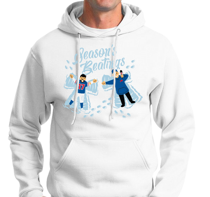 Sweatshirt Hoody, White (50% cotton, 50% polyester)