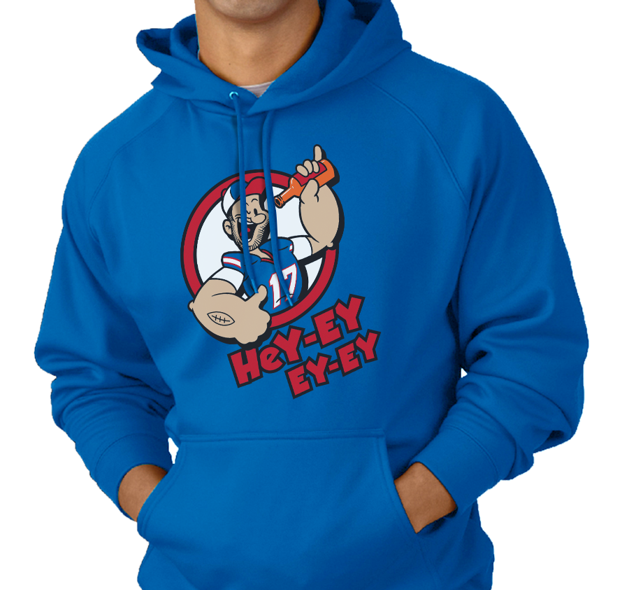 Sweatshirt Hoody, Royal (50% cotton, 50% polyester)