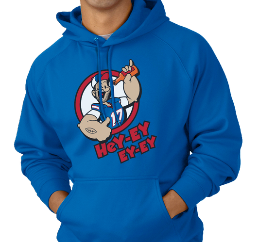 Sweatshirt Hoody, Royal (50% cotton, 50% polyester)