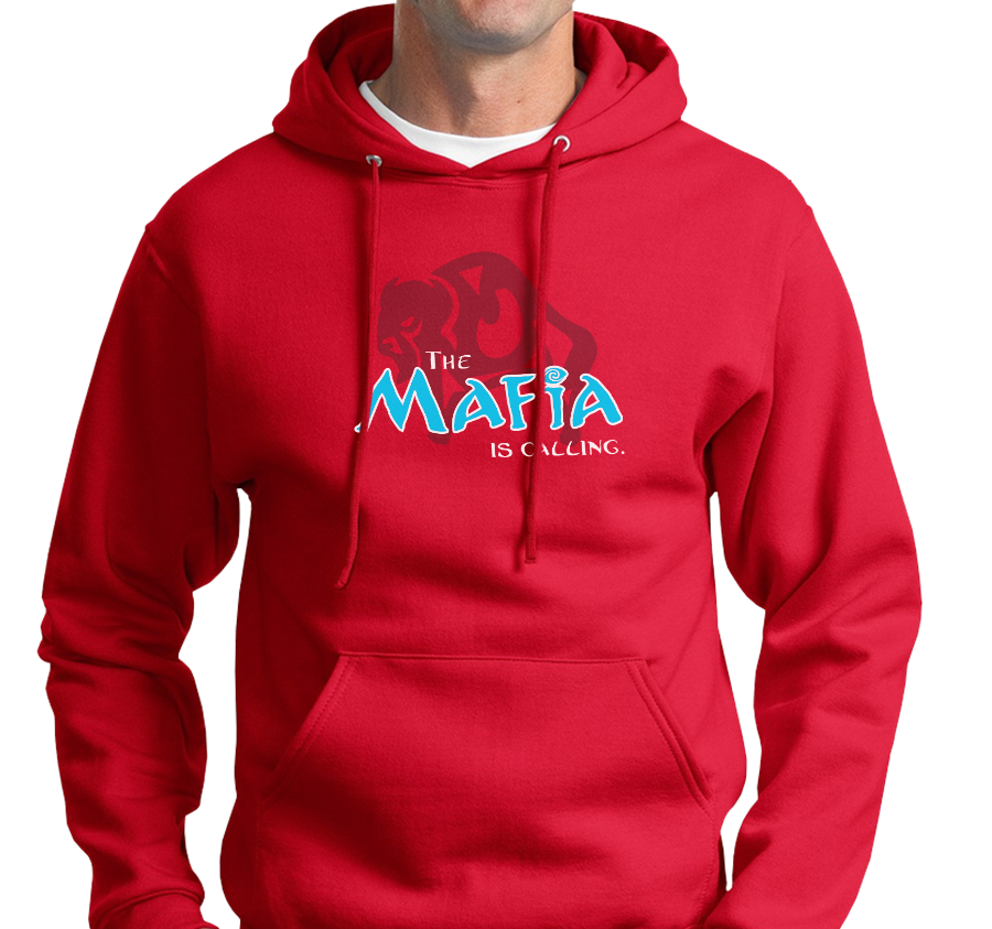 Sweatshirt Hoody, Red (50% cotton, 50% polyester)