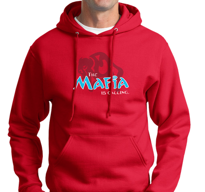 Sweatshirt Hoody, Red (50% cotton, 50% polyester)